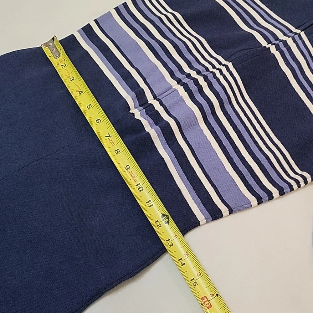 NWOT Free People Movement Blue It's Cold Outside Playsuit Navy Striped Sz XS - Picture 15 of 17